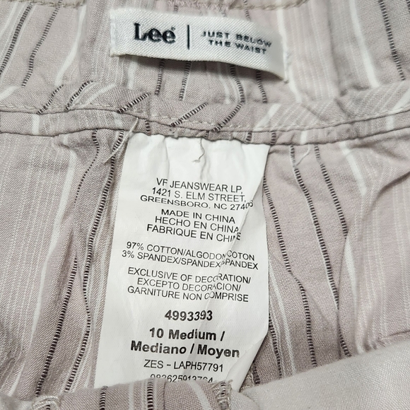 Retro Lee Striped Flowy Capris, sz 10 - Picture 5 of 5